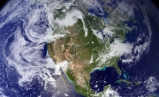 NASA Globe image western hemisphere showing USA