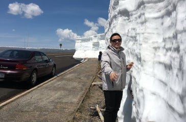 Guoqing Ge on Trail Ridge Road
