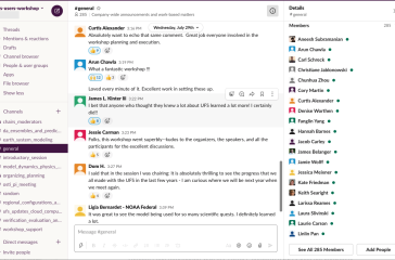 Slack screenshot