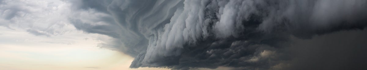 Photo of storm over the ocean